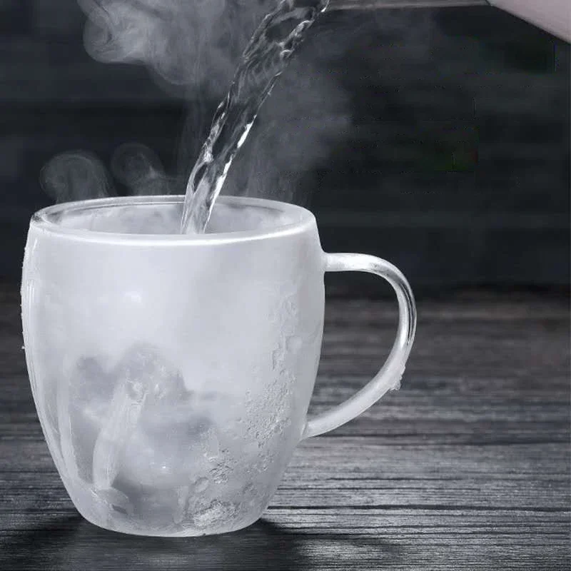 二重底壁ガラスコーヒーカップウイスキー茶熱耐熱カクテルウォッ - Coffee Tea Vodka のレビューと価格