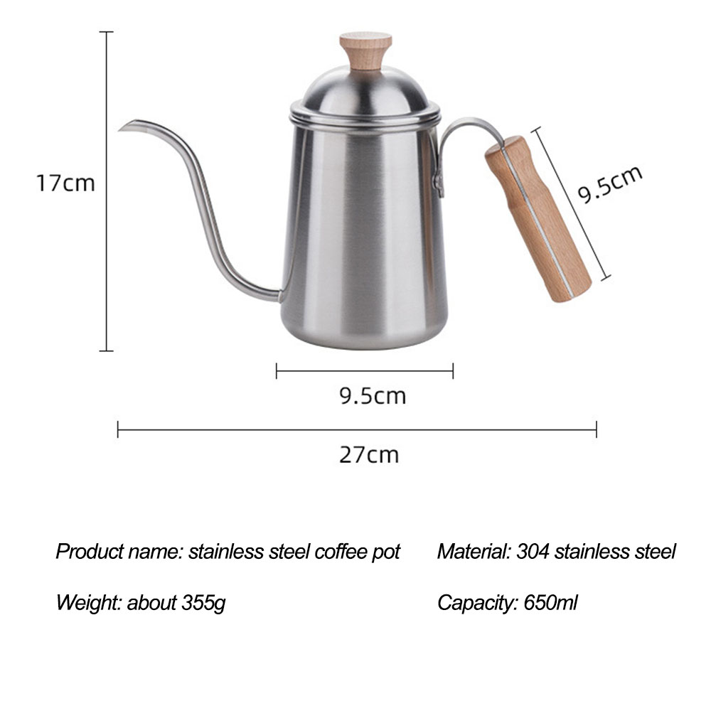 コーヒーケトル グースネック ステンレススチール ティーケト - Coffee Tea Beans のレビューと価格