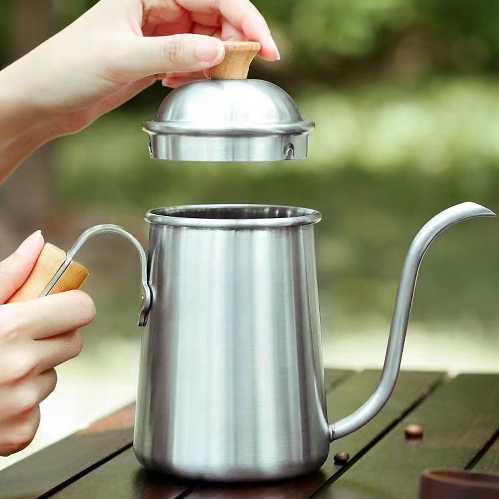 コーヒーケトル グースネック ステンレススチール ティーケト - Coffee Tea Beans のレビューと価格