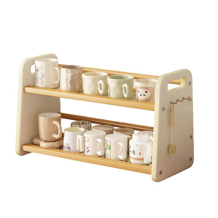 カップホルダー、棚、カップ収納棚、ダイニングテーブル、カウン - Coffee Tea Place のレビューと価格