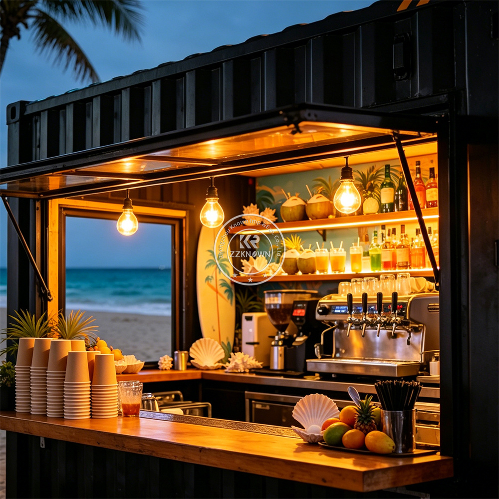 屋外コンテナバーショップ、フードトレーラーコンテナ、コーヒー - Coffee Tea Kiosk のレビューと価格