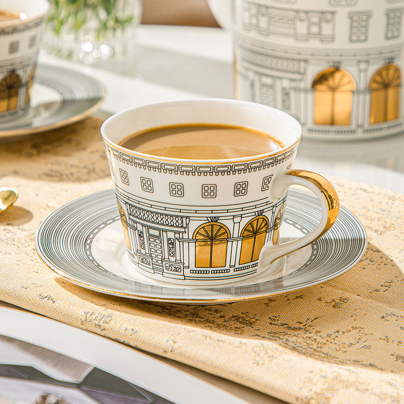 ヨーロッパの建築用カップアンドソーサー,コーヒーマグ,フレン - Coffee Tea Catering のレビューと価格