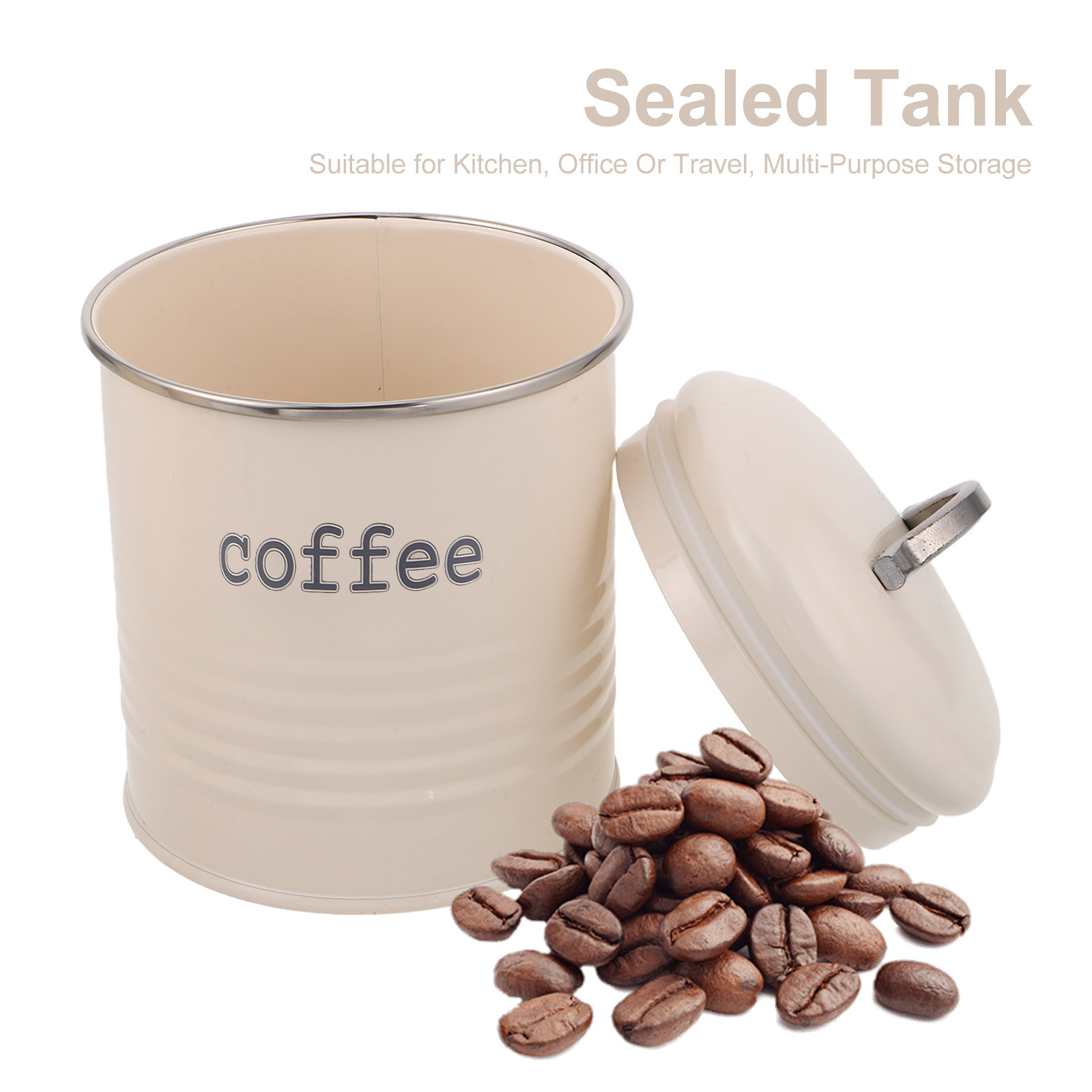 3個セット 密閉コーヒー豆容器セット 気密茶葉砂糖キャニスタ - Coffee Tea Sugar Canisters のレビューと価格