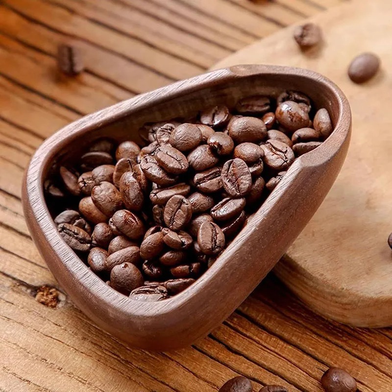 コーヒー豆用量トレイ無垢材クルミ豆シャベルスクープメジャーテ - Coffee Tea Beans のレビューと価格